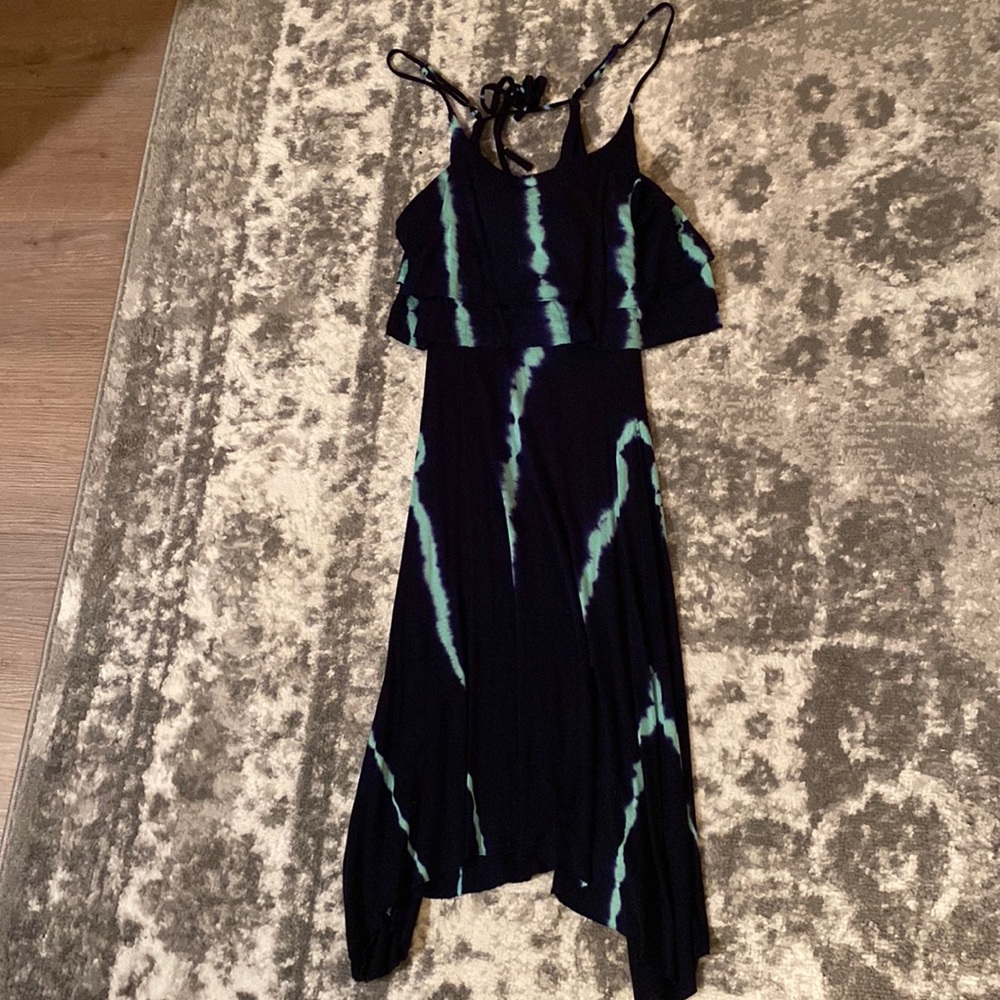 tye dye navy and teal dress Size XS